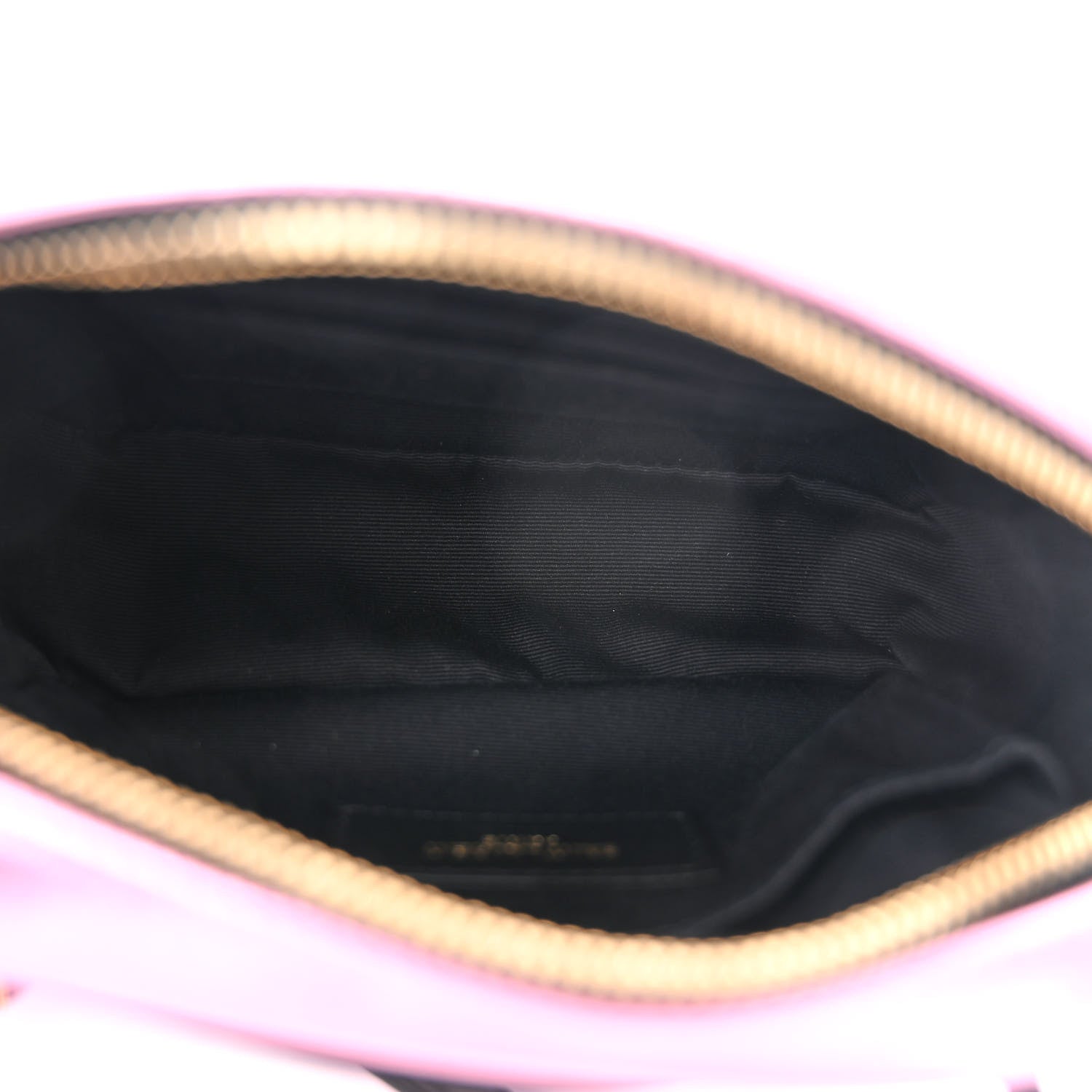 Saint Laurent Metallic Calfskin Matelasse Monogram Lou Belt Bag Vegas Pink 5 of 11