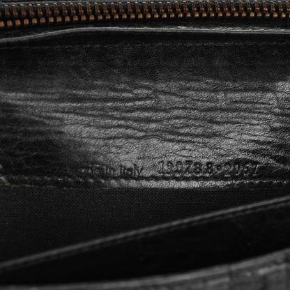 Balenciaga Chevre Classic Hardware Compagnon Wallet Black 7 of 7