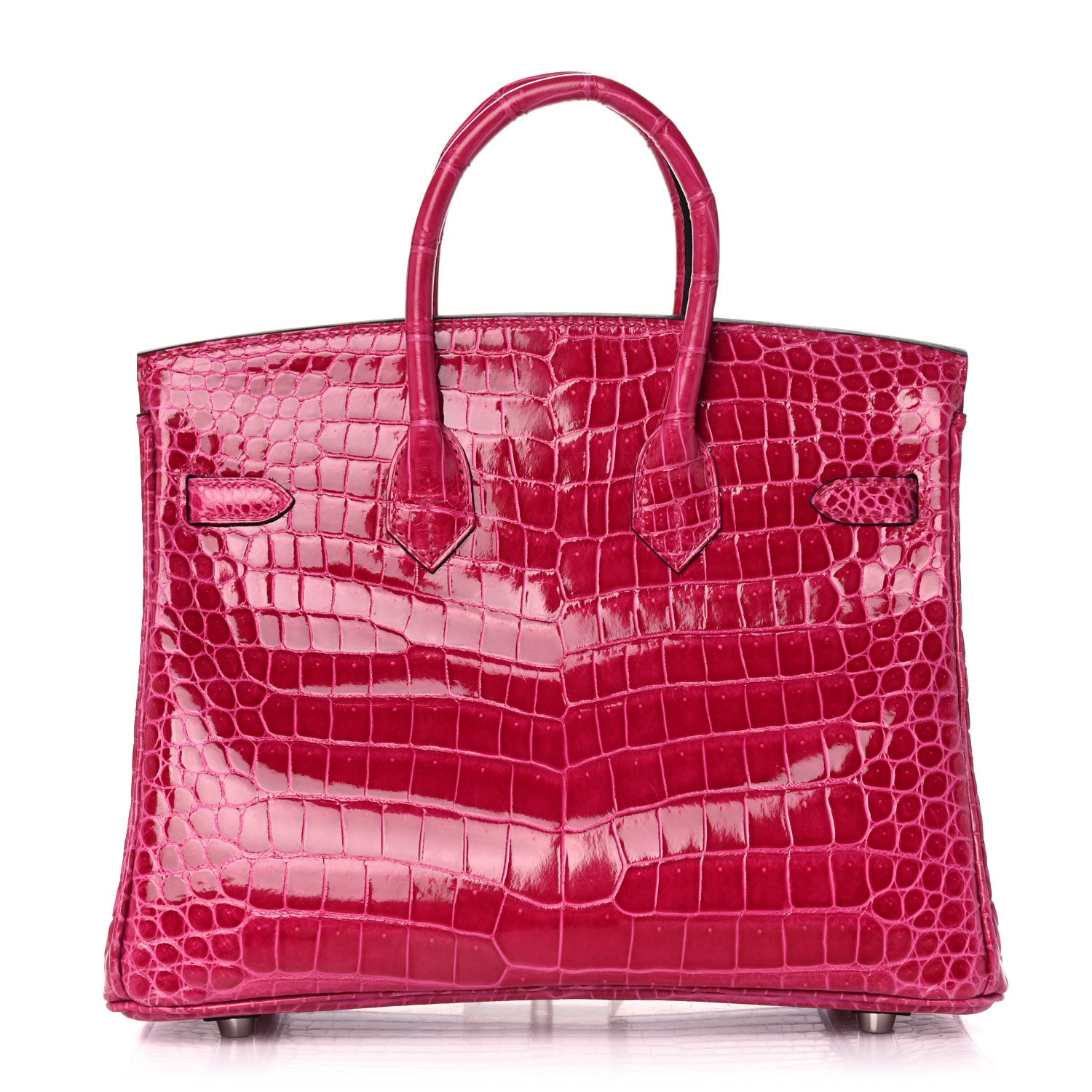Hermes Shiny Porosus Crocodile Birkin 25 Rose Mexico 3 of 36