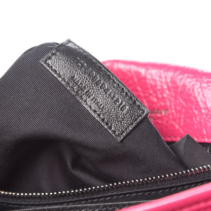Saint Laurent Crinkled Calfskin Matelasse Monogram Medium Niki Chain Satchel Freesia 9 of 9
