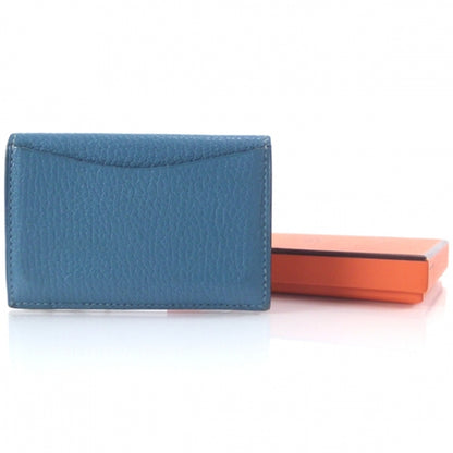 Hermes Epsom Card Holder Coin Purse Bleu 2 of 8