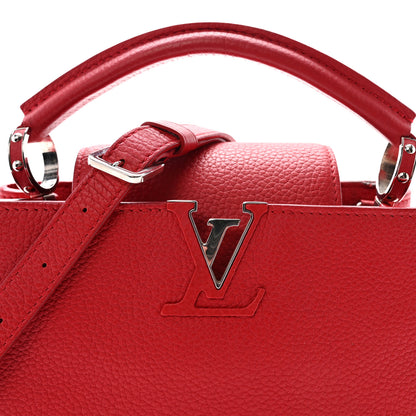 Louis Vuitton Taurillon Capucines BB Rubis 7 of 9