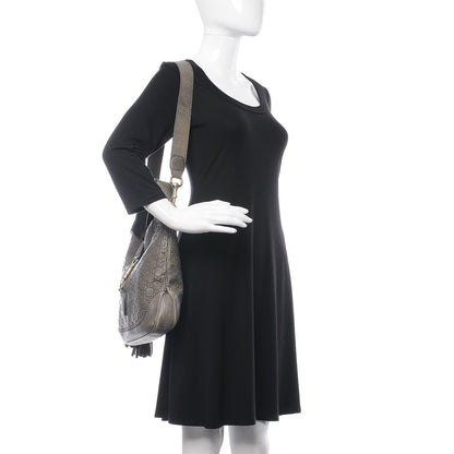 Gucci Guccissima Medium New Jackie Shoulder Bag Olive Green 2 of 13