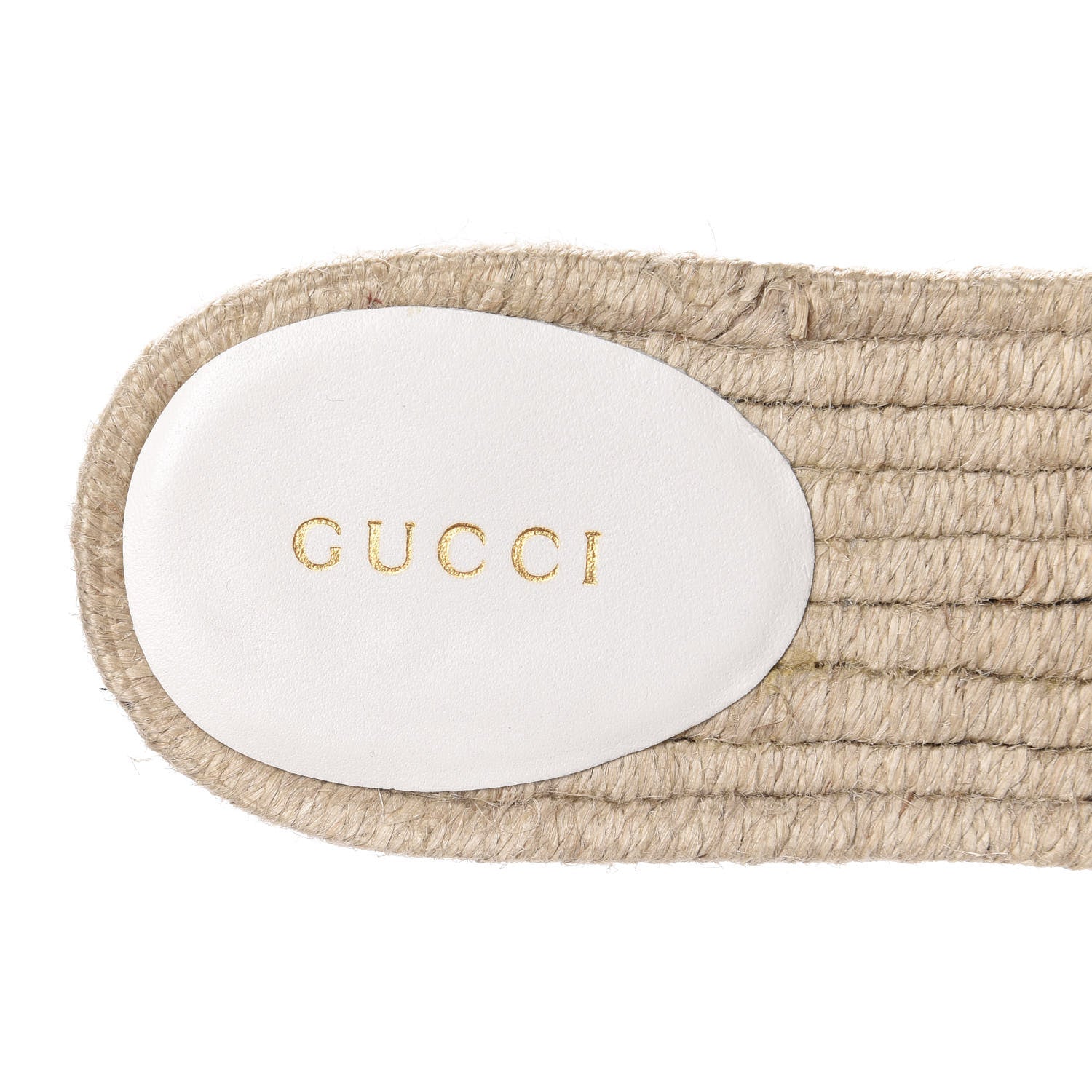 Gucci Nappa Matelasse GG Marmont Espadrille Slide Sandals 37 Great White 6 of 9