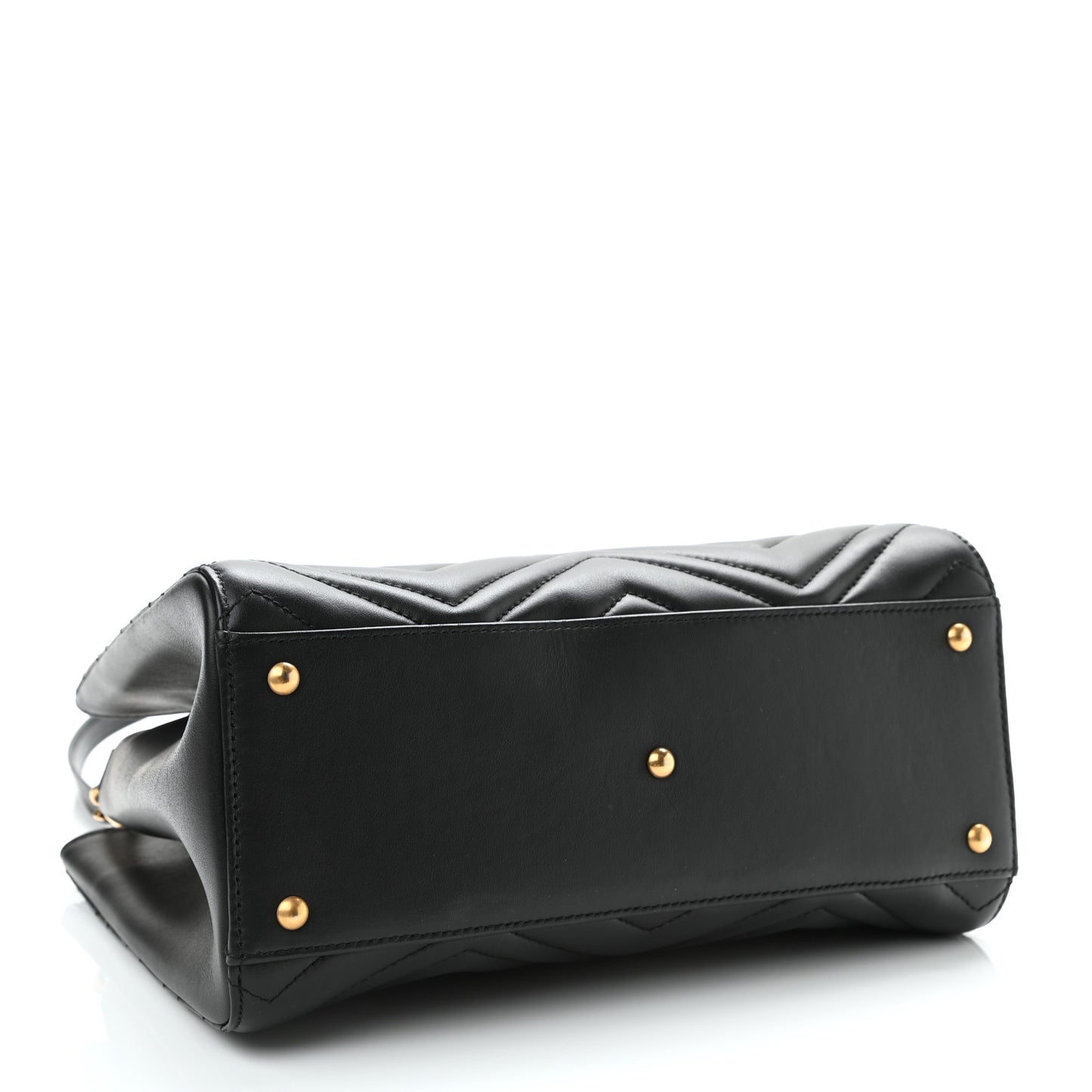Calfskin Matelasse Small GG Marmont Tote Black