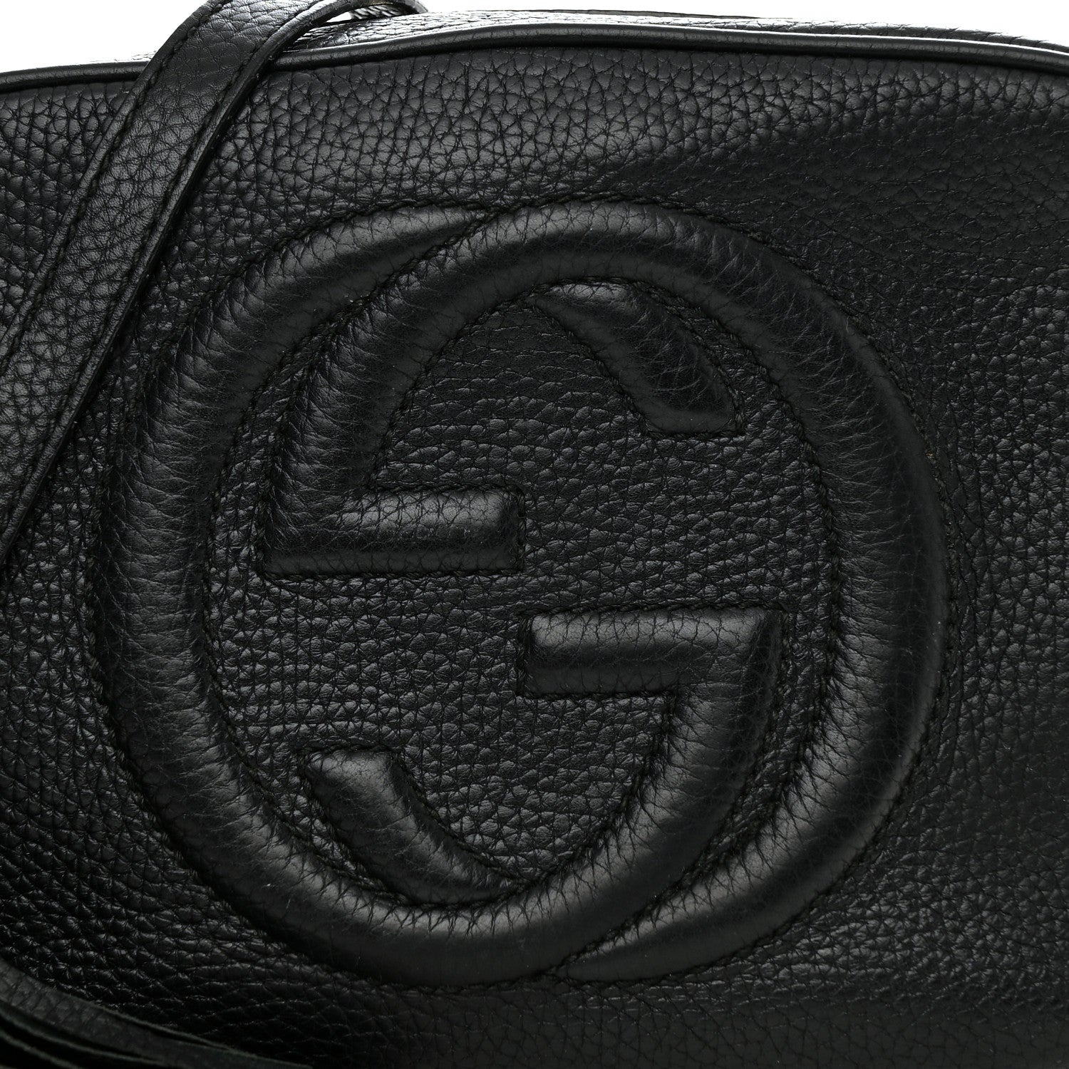 Gucci Pebbled Calfskin Small Soho Disco Bag Black 8 of 15