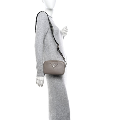 Prada Vitello Daino Soft Small Camera Crossbody Argilla 2 of 9