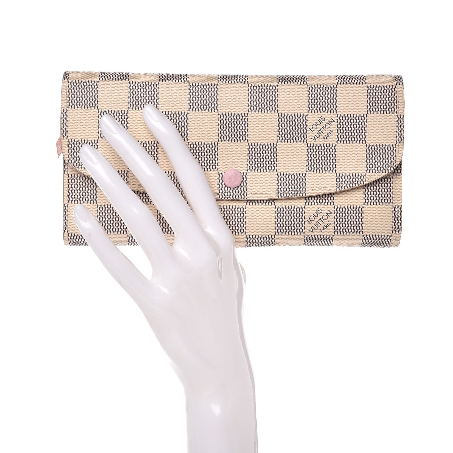 Damier Azur Emilie Wallet Rose Ballerine
