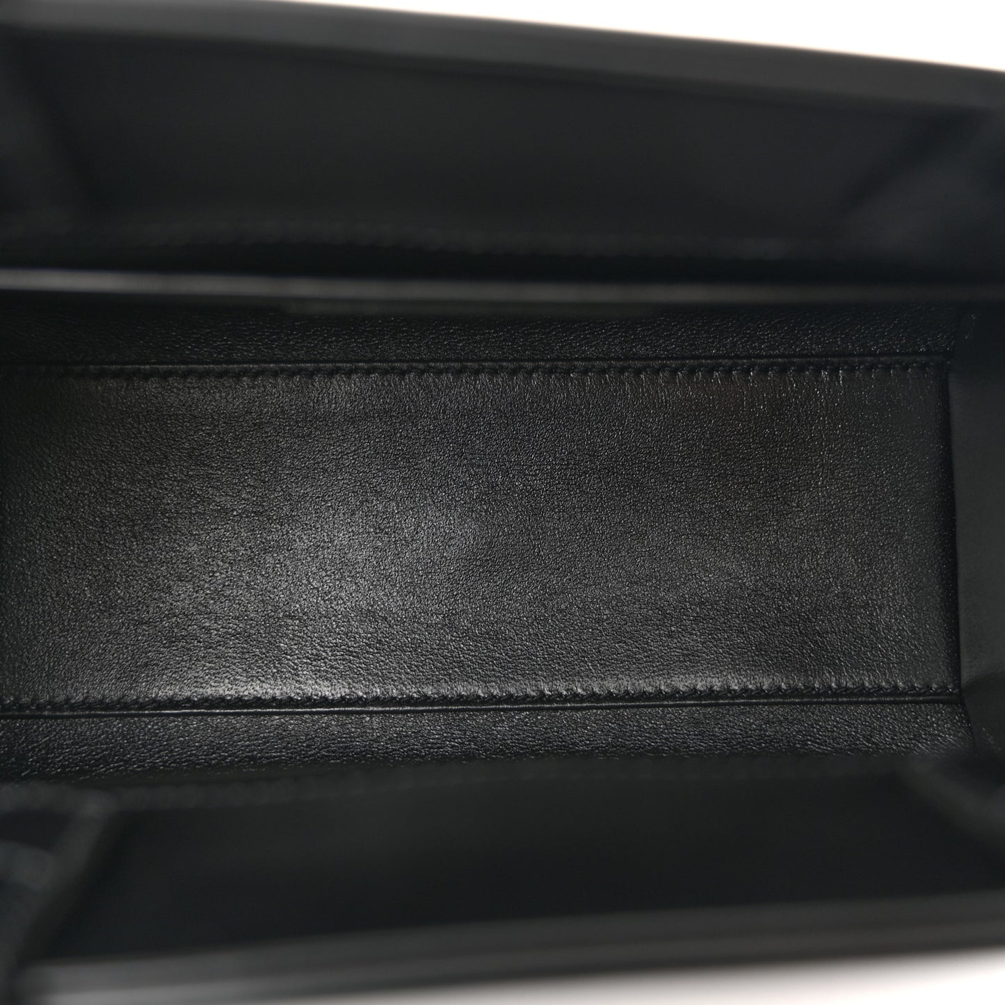 Smooth Calfskin Manhattan Nano Shopper Tote Black