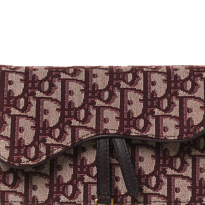 Christian Dior Oblique Saddle Belt Bag Bordeaux 7 of 13