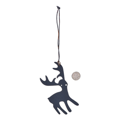 Hermes Togo Epsom Petit H Reindeer Bag Charm Rubis 2 of 2