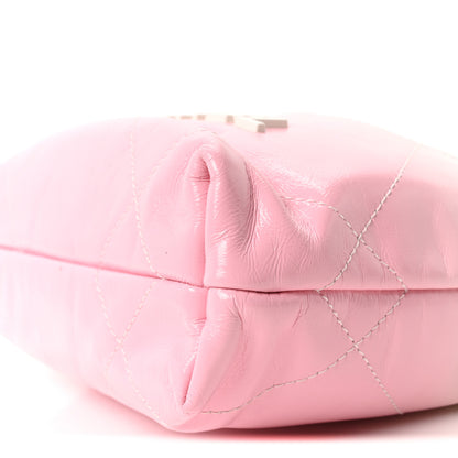 Chanel Patent Gradient Calfskin Quilted Mini Chanel 22 White Light Pink 10 of 10