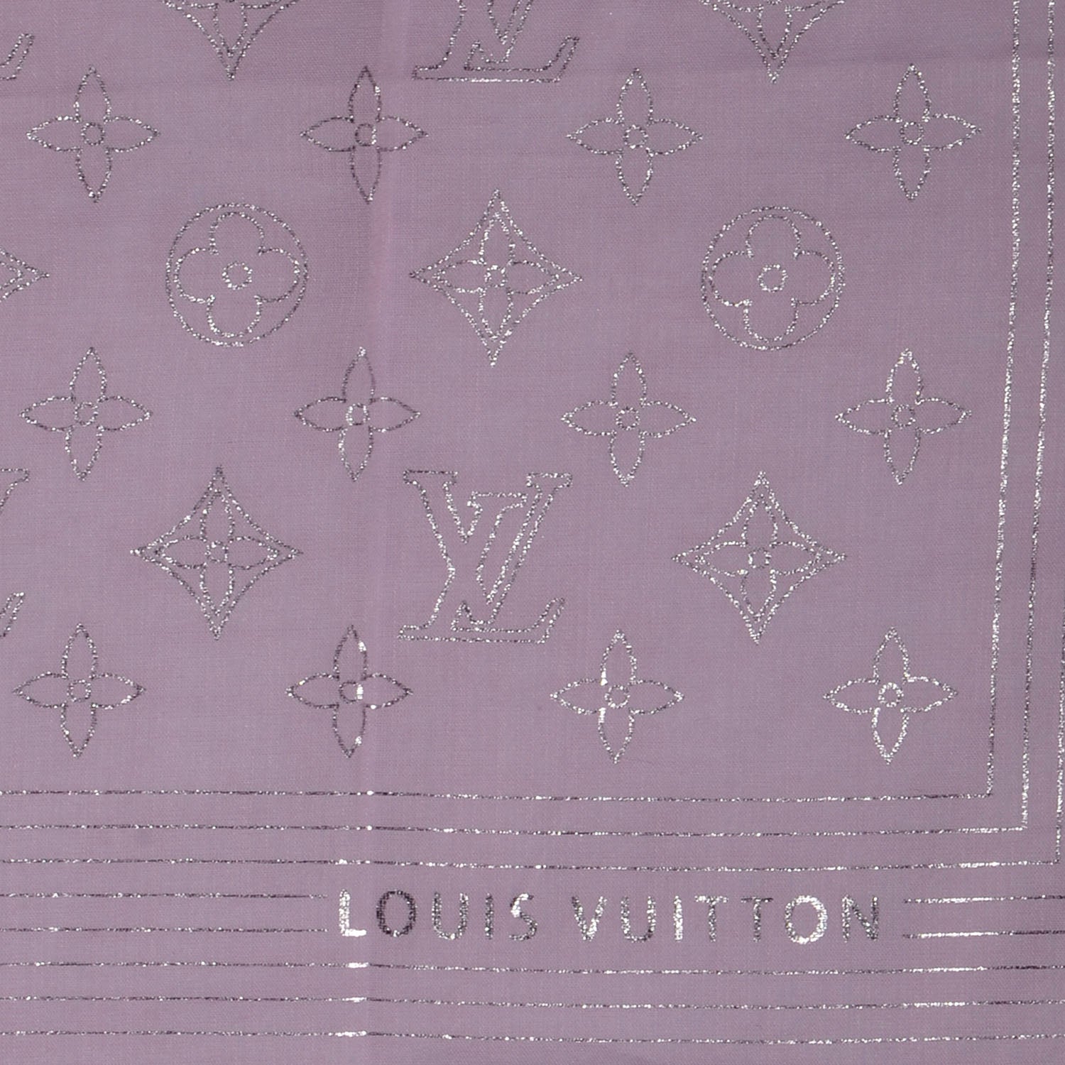 Louis Vuitton Cotton Monogram Bandana Purple 3 of 4