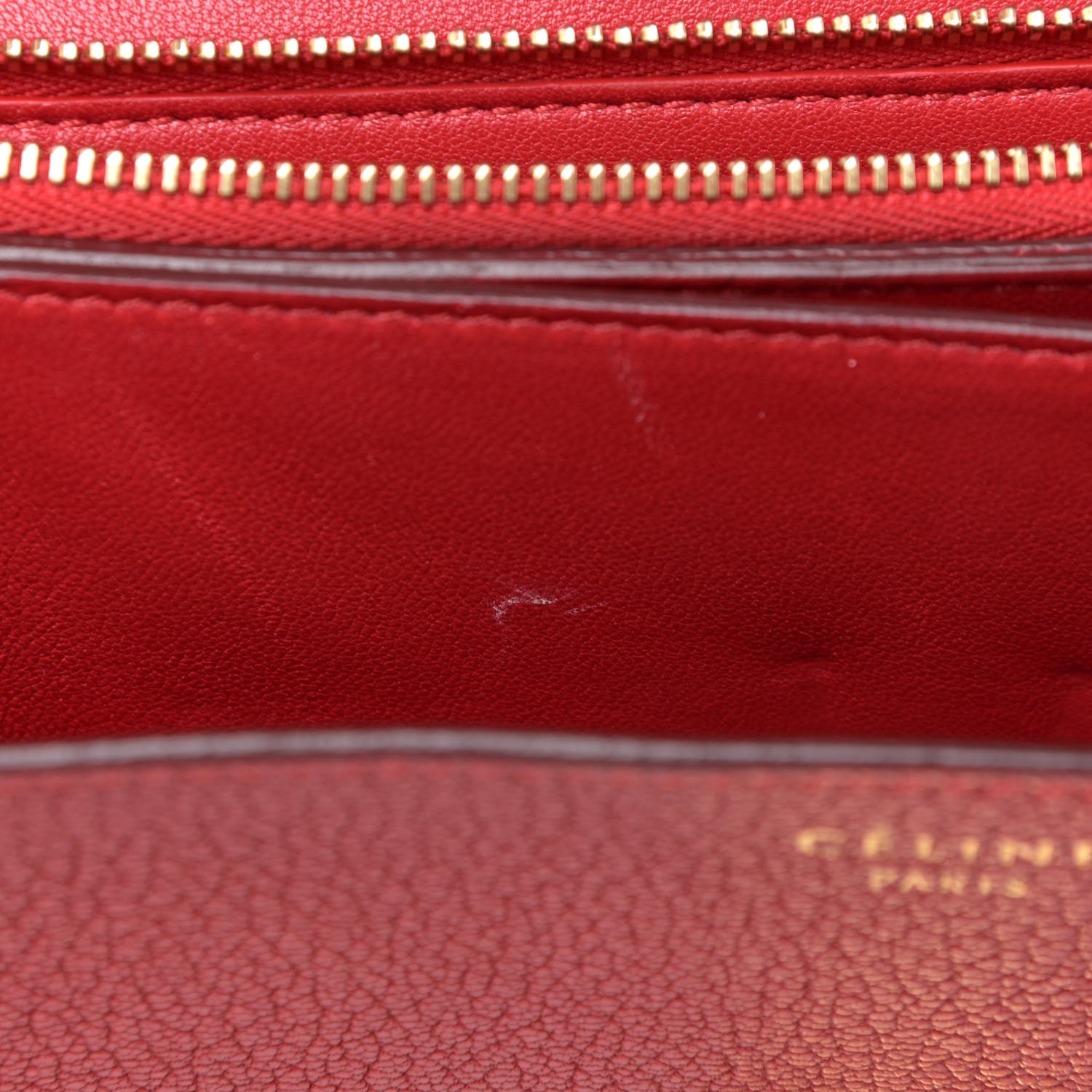 Celine Goatskin Medium Classic Box Flap Bag Carmin 10 of 12