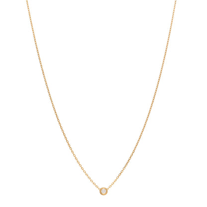 Cartier 18K Yellow Gold Diamond XS D'Amour Pendant Necklace 1 of 4