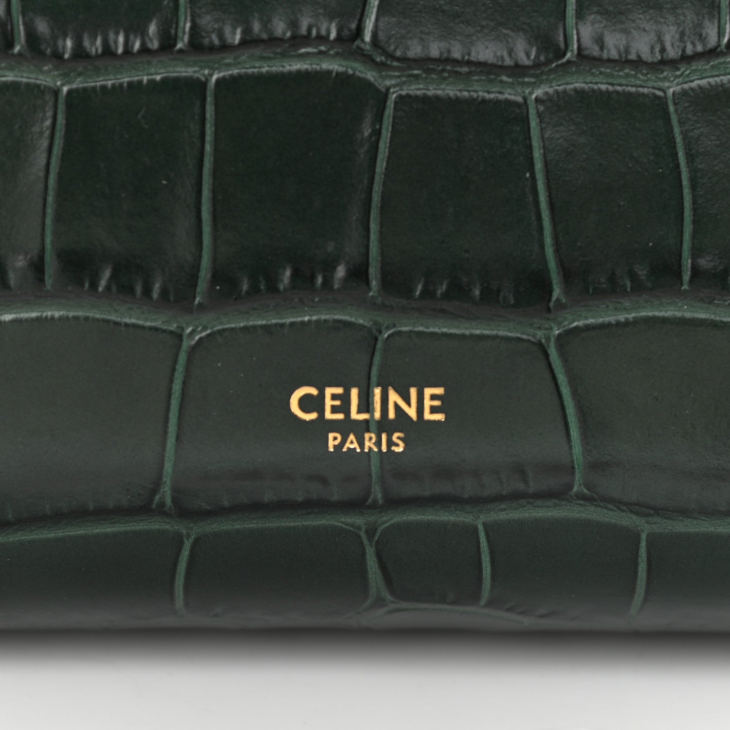 Celine Calfskin Crocodile Embossed Micro Belt Bag Amazone 6 of 12