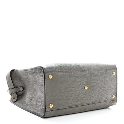 Fendi Cuoio Romano Selleria Bi-Color Medium Peekaboo X-Lite Moon Ghiaia 4 of 11
