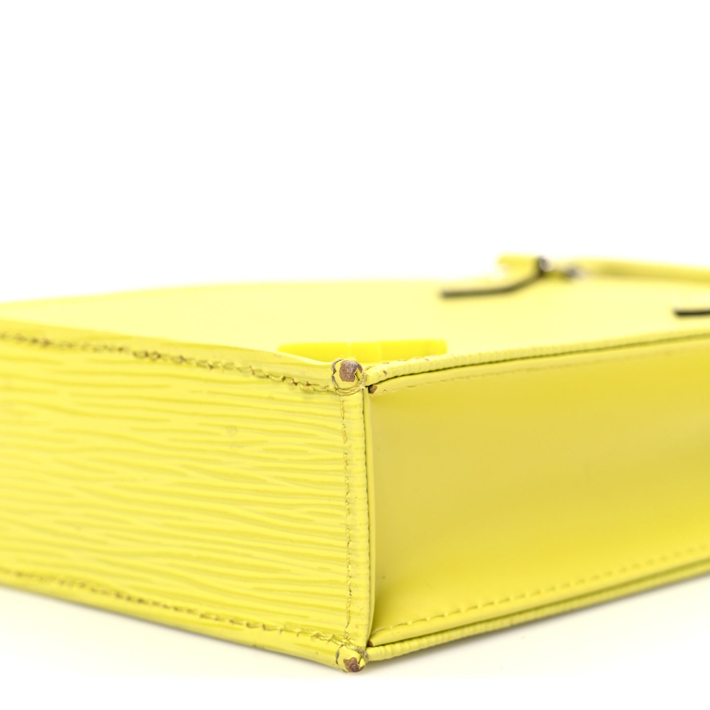 Epi Petit Sac Plat Yellow Citron