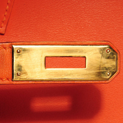 Hermes Gulliver Birkin 35 Orange 14 of 27