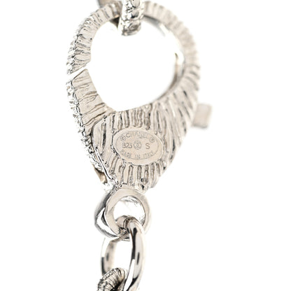 Chanel Pearl Crystal CC Choker Necklace Silver 5 of 5