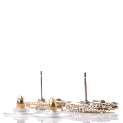 Chanel Pearl CC Earrings Gold 3 of 5