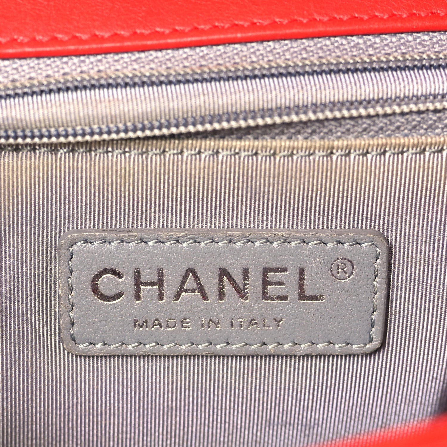 Chanel Calfskin Double Stitch New Medium Boy Flap Red 6 of 10