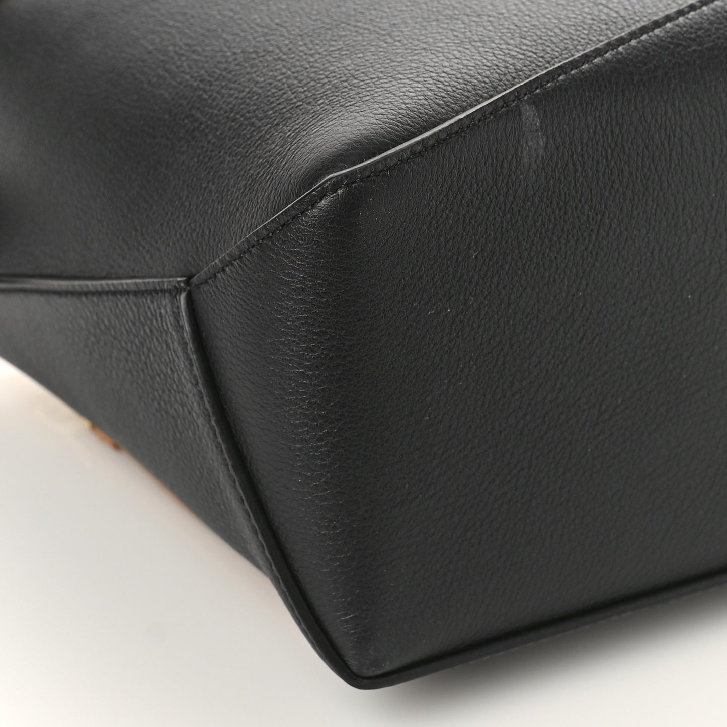 Calfskin Small Puzzle Edge Bag Warm Desert Black