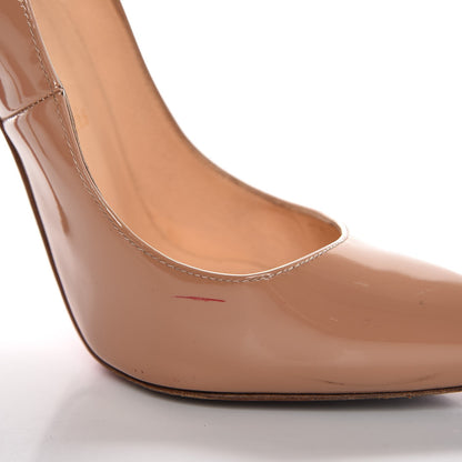 Christian Louboutin Patent Pigalle 120 Pumps 36.5 Nude 15 of 15