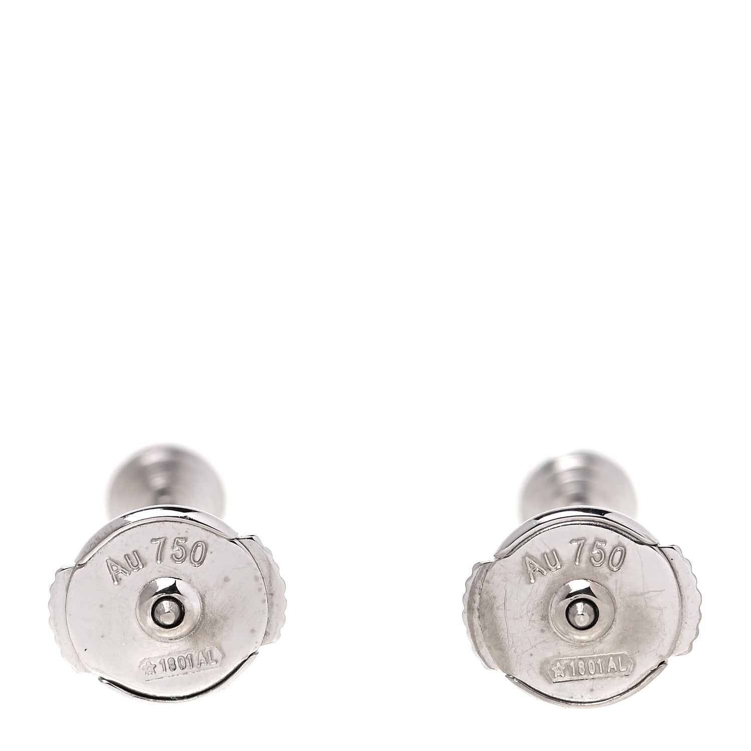 Cartier 18K White Gold Diamond XS D'Amour Earrings 4 of 5