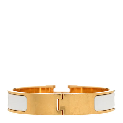 Hermes Enamel Narrow Clic Clac H Bracelet PM White 3 of 5