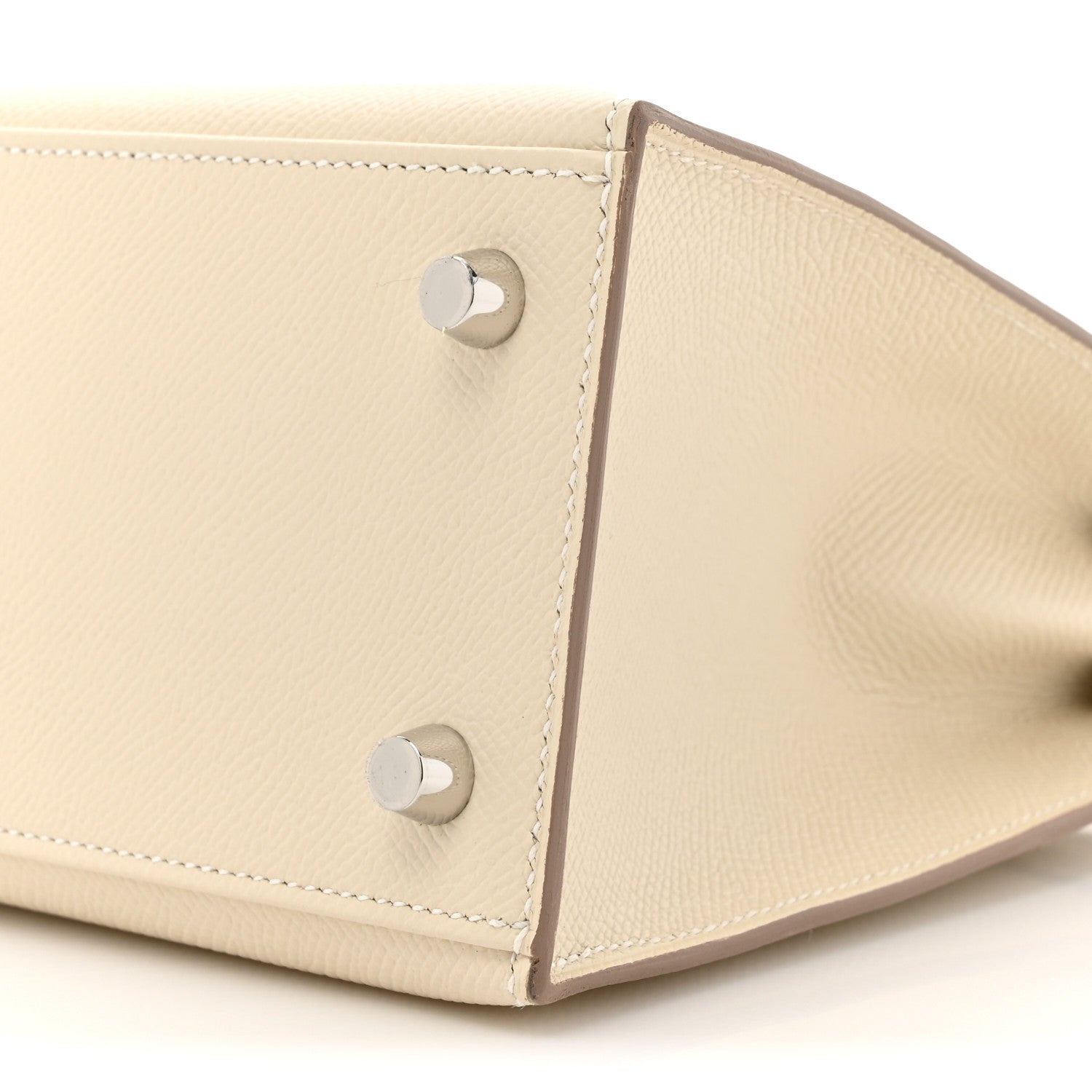 Hermes Epsom Kelly Sellier 25 Craie 9 of 13