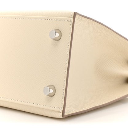 Hermes Epsom Kelly Sellier 25 Craie 9 of 13