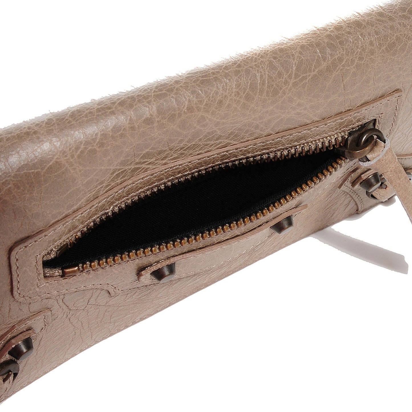 Agneau Classic Hardware Money Wallet Papyrus