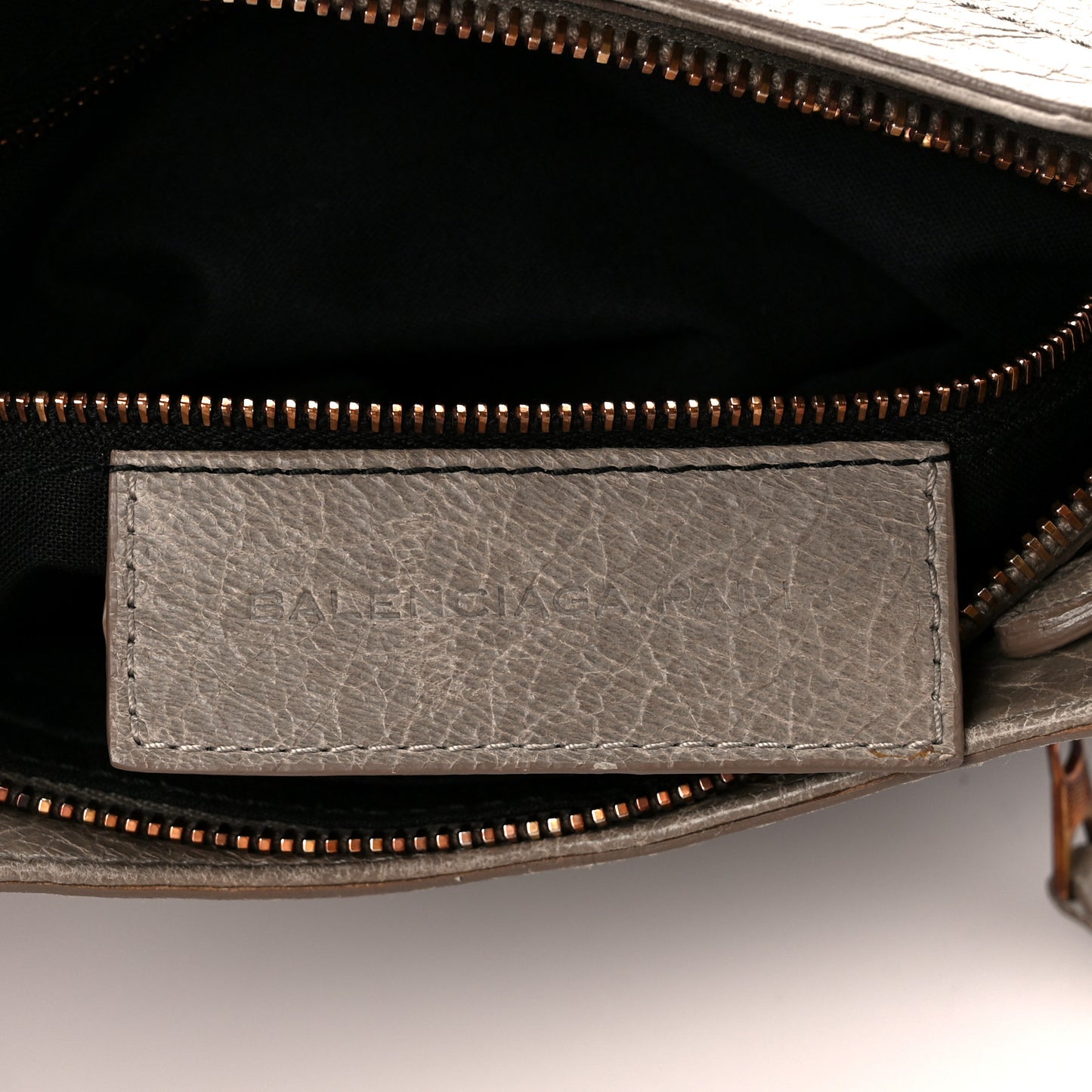 Agneau Giant 12 Rose Gold Hardware Hip Papyrus