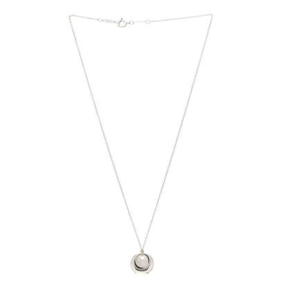 Tiffany Sterling Silver Elsa Peretti Round Disc Pendant Necklace 3 of 4