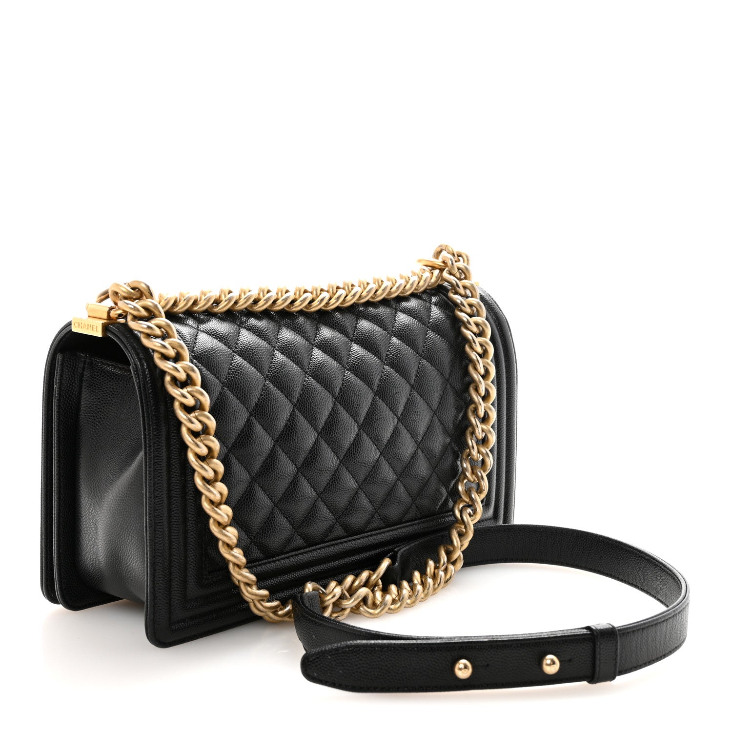 Chanel Caviar Quilted Medium Boy Flap Black 3 of 11