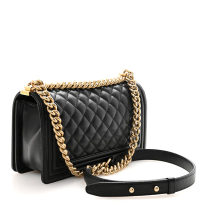 Chanel Caviar Quilted Medium Boy Flap Black 3 of 11