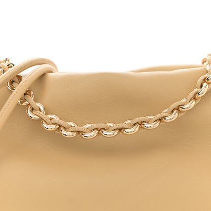 Loewe Mellow Nappa Medium Donut Chain Flamenco Knot Clutch Sahara 8 of 10