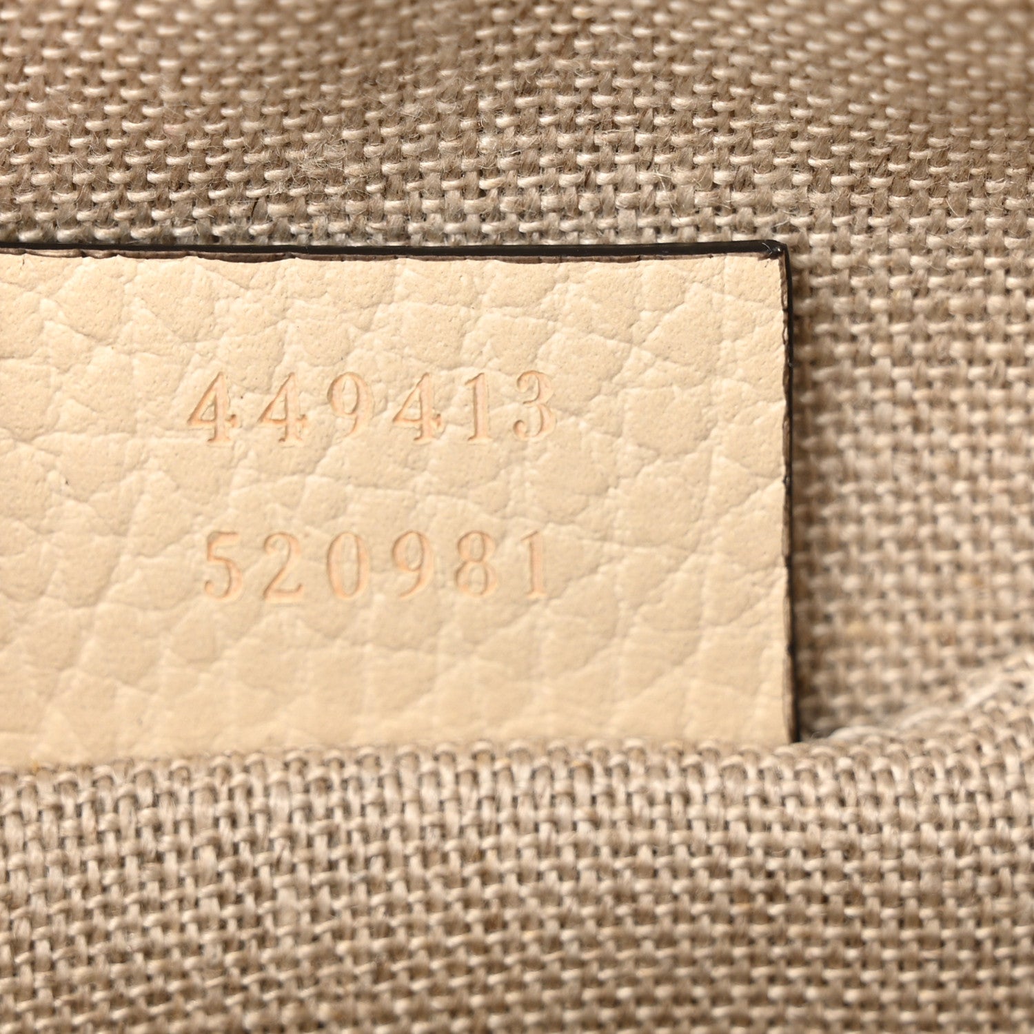 Gucci Monogram Dollar Calfskin Mini Bree Messenger Bag Beige Ebony Avoire 7 of 10