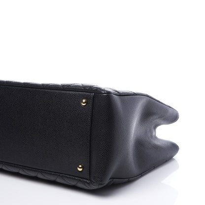Chanel Caviar Quilted XL Grand Shopping Tote GST Black 6 of 10
