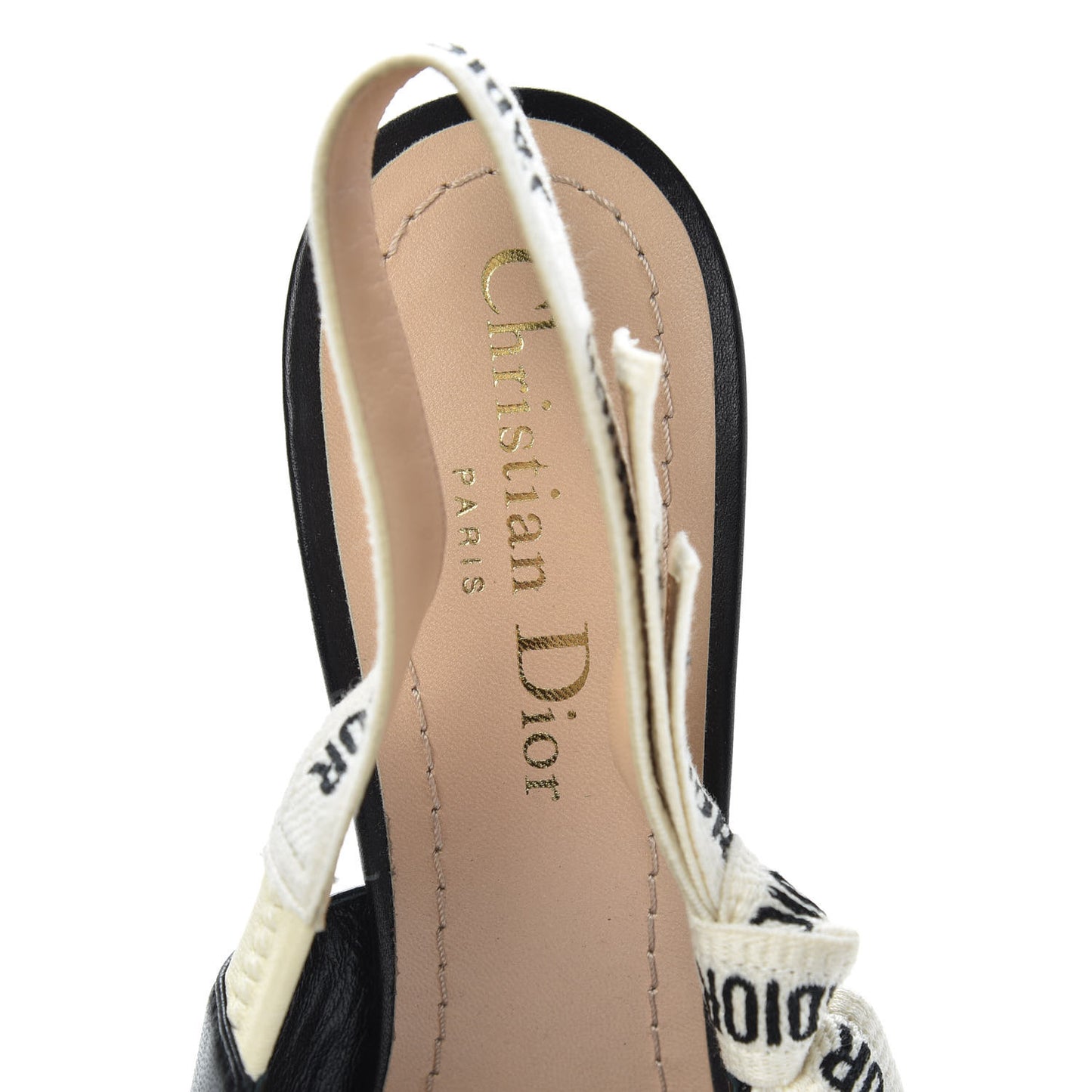 Lambskin Ribbon J'Adior Slingback 65mm Pumps 37 Black