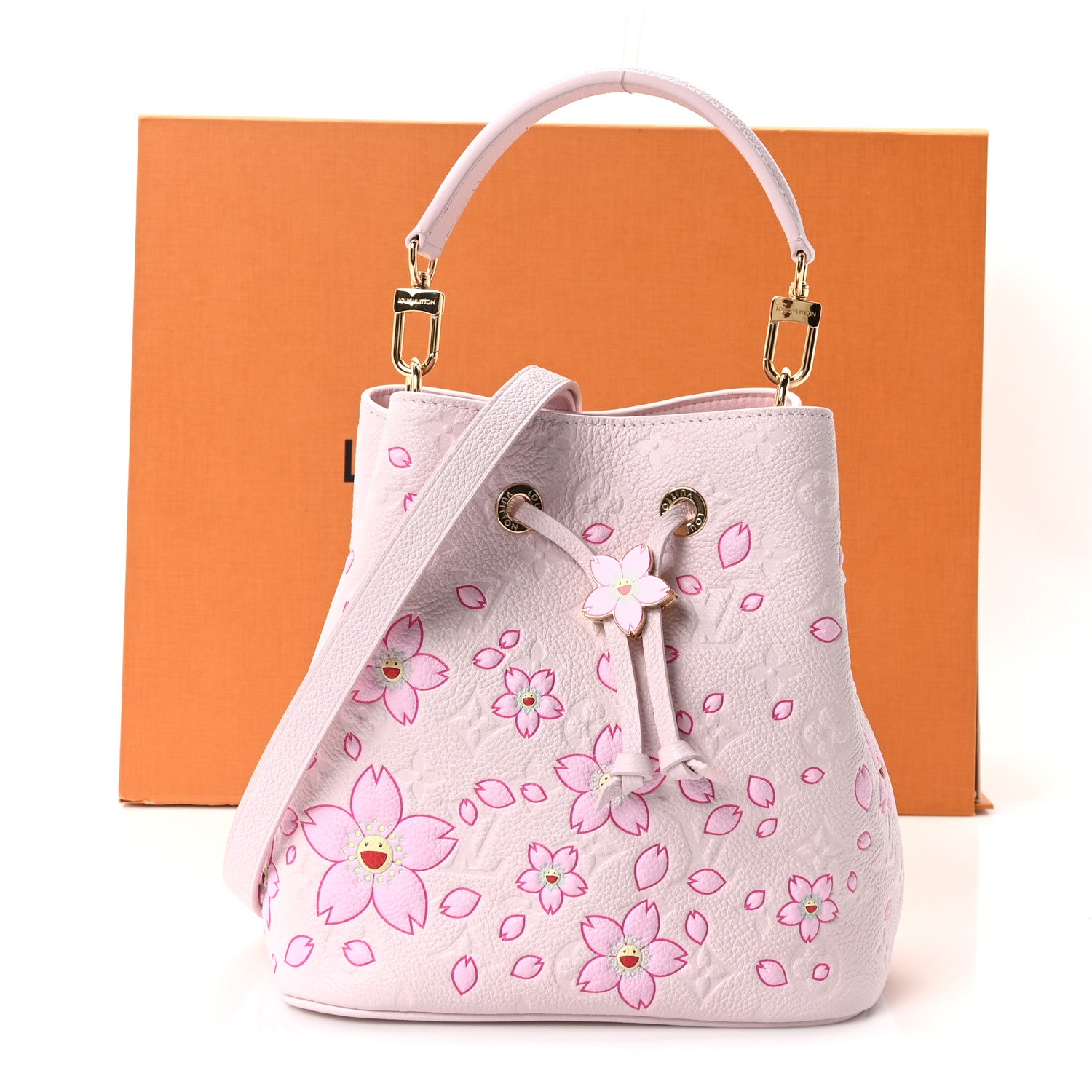 Louis Vuitton LV X TM Empreinte Cherry Blossom Neonoe BB Pink 10 of 10