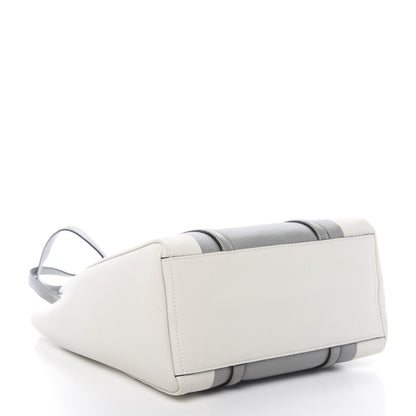 Marc Jacobs Grained Calfskin The Tag Tote Grey White 4 of 10