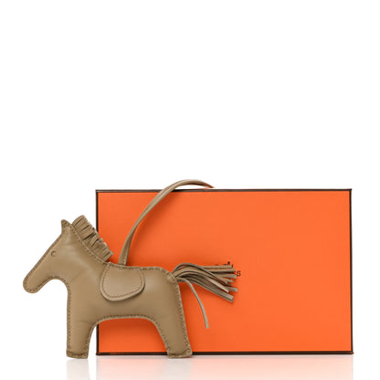 Hermes Milo Lambskin Grigri Rodeo Horse Bag Charm MM Marfa 5 of 5