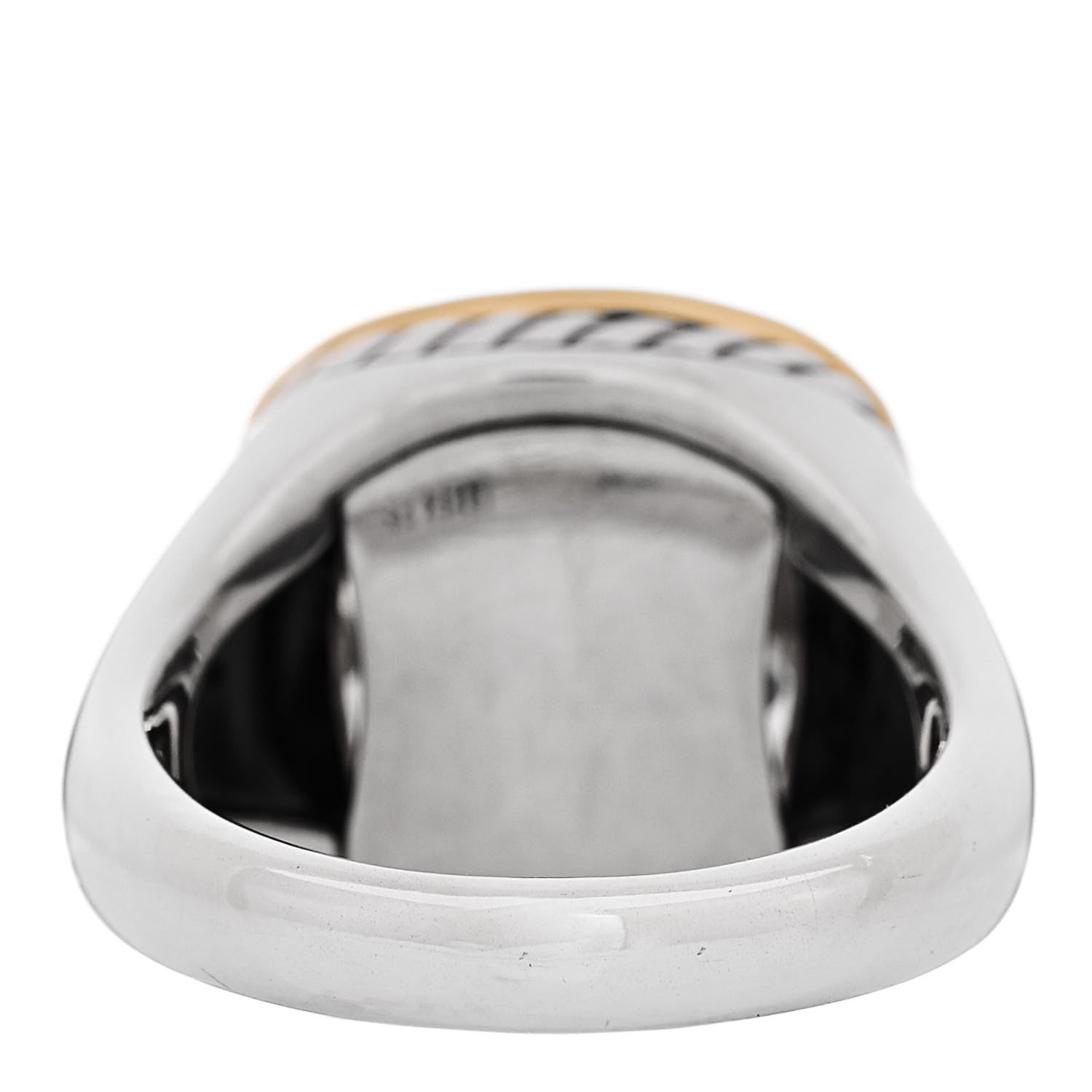 David Yurman Sterling Silver 18K Yellow Gold Lemon Quartz 14mm Albion Statement Ring 57 8 4 of 6