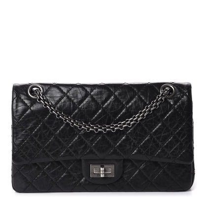 Chanel Aged Calfskin Quilted 2.55 Reissue 225 Flap Black 1 of 9