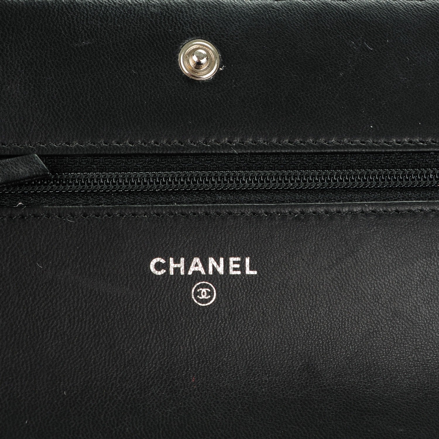 Chanel Lambskin Quilted Coco Boy Wallet On Chain WOC Black 6 of 8