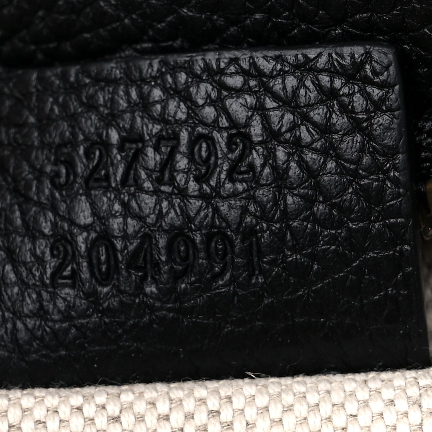 Grained Calfskin Small Logo Belt Bag Black