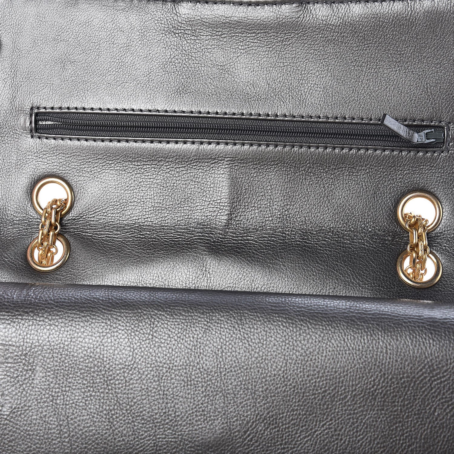 Chanel Metallic Calfskin Quilted 2.55 Reissue 225 Flap Charcoal 14 of 15