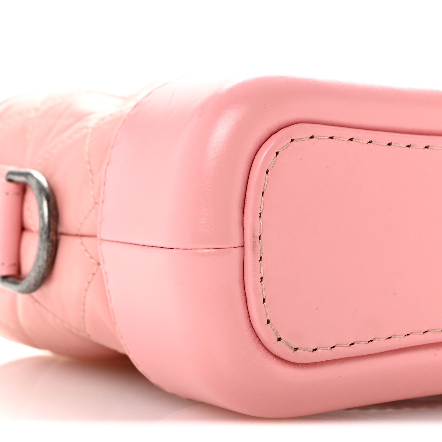 Chanel Aged Calfskin Quilted Small Gabrielle Hobo Pink 9 of 12